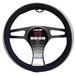 Simoni Racing Stuurwielhoes Zwart & Diamonds - Zwart Eco-Leder - 37-39cm