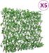 Plante artificielle lierre sur treillis 5 pièces extensible 180x60 cm vert