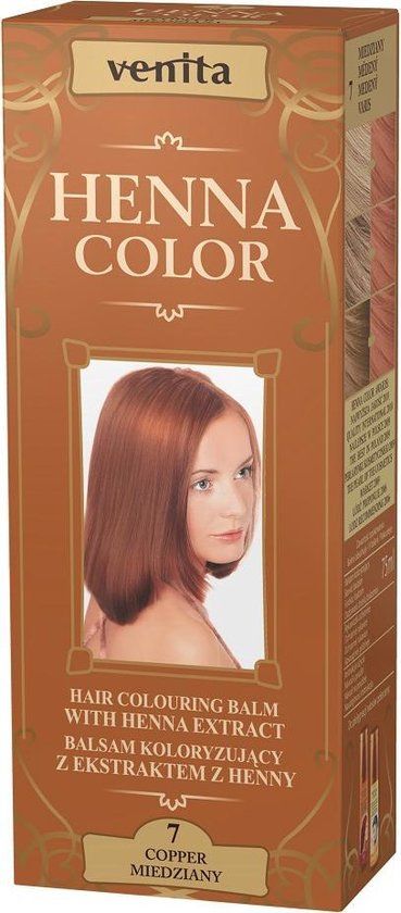 Venita Henna Color Balsam Koloryzujący Z Ekstraktem Z Henny 7 Miedziany 75ml