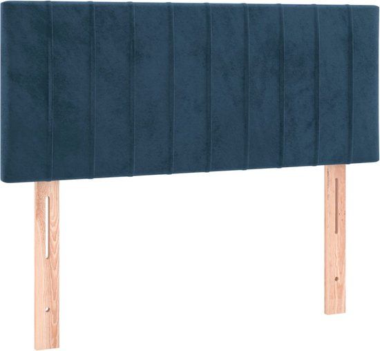 vidaXL Hoofdbord 90x5x78/88 cm Donkerblauw Fluweel