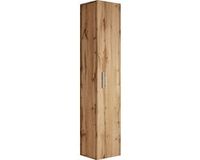 Badplaats Badkamerkast Pluto 30 x 30 x 150 cm – Eiken – Hangende Kolomkast Hoog met 1 Deur