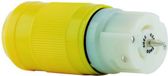 AZIMUTEL S.A Connecteur femelle 63 A – 220 V 4 câbles (GS11388) Jaune Polyester