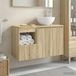 Maison Exclusive - Ensemble de meubles de salle de bain, 2 pièces, chêne Sonoma, 79,5 x 35 x 80 cm