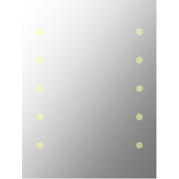 Plieger Basic spiegel met LED verlichting 2 zijden verticaal 60x80cm met 5x2 rondjes 4350993