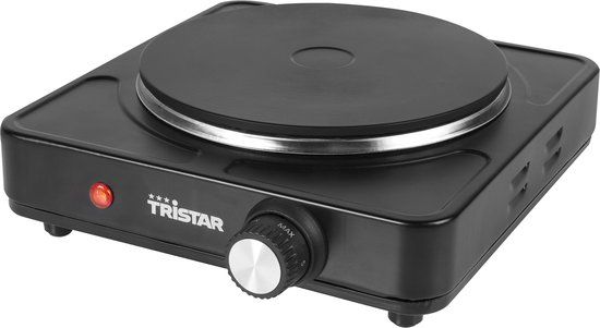 Tristar KP-6151 - Elektrische kookplaat 1500W - 1 Kookzone - Vrijstaand - Zwart