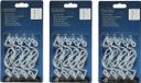 Lumineo 64x Kerstverlichting/feestverlichting bevestiging dakgoot ophang haakjes