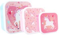 Vadobag Prêt Licorne boîte à goûter et boîte à fruits - 3 en 1