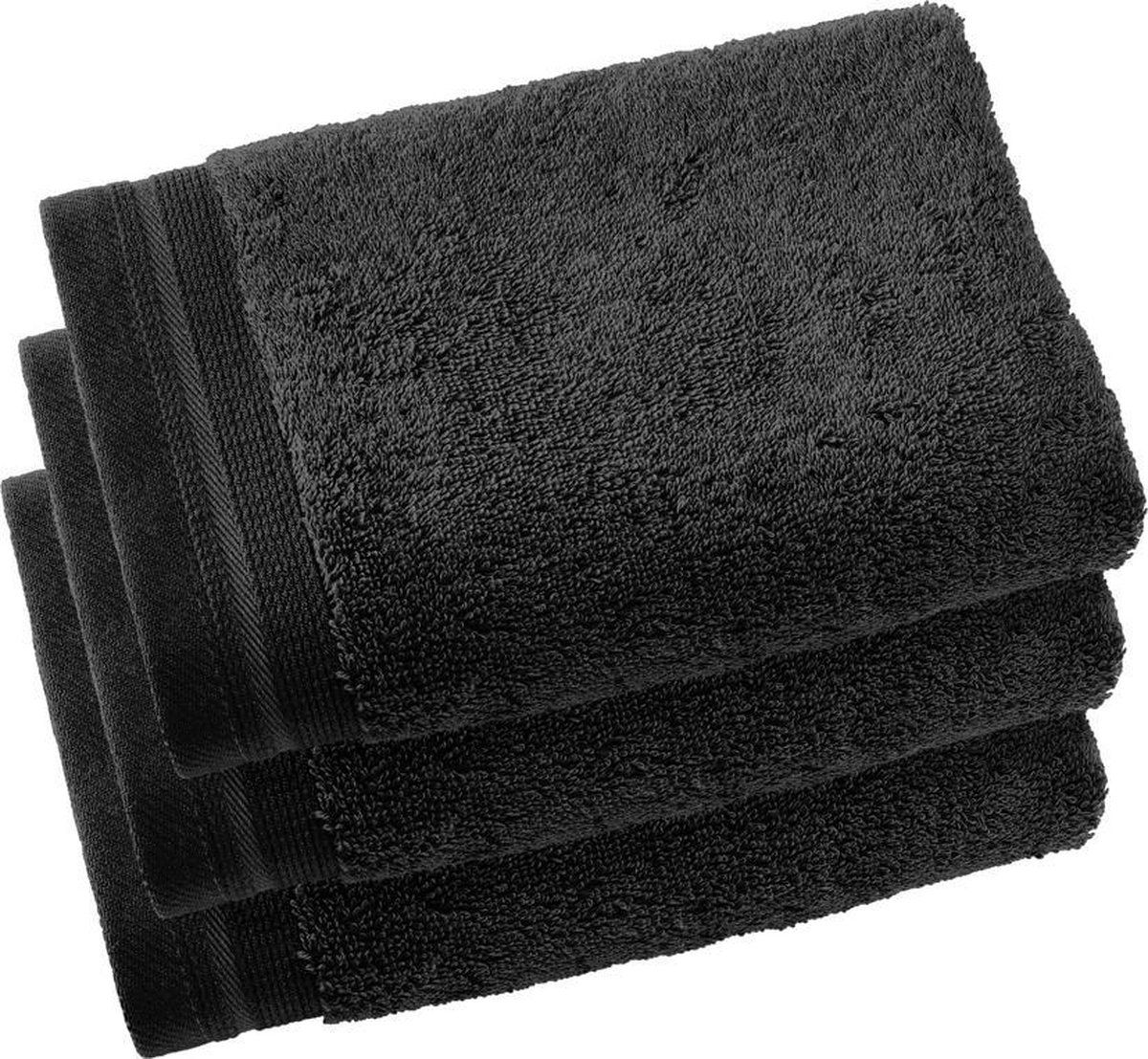 De Witte Lietaer Contessa - Gastendoekjes (set van 3) - 40x60 cm - Zwart