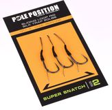 Pole Position Sliding Loop Rig Super Snatch Barbed Karper Onderlijn - Haakmaat 6