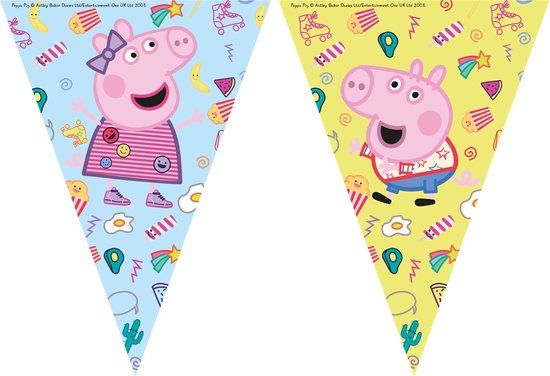 Globos Europe Wefiesta - Peppa Pig - vlaggenlijn