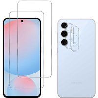 Phonillico® Samsung Galaxy S24 FE Gehard Glas en Camerabescherming [Pack 2]