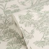 A.S. Création Vibes & Styles Vliesbehang Groen, Wit