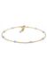 Elli - Enkelbanden - Dames Strand Zee Bal Blauw in 925 Sterling Zilver Verguld - Dames