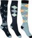 HKM Cardiff Rijssokken - Set van 3 paar - Maat 30-34 - Blauw/Salie