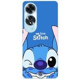 Maniacase Etui Oppo A60 steek schattig ohana steek blauw voorzijde