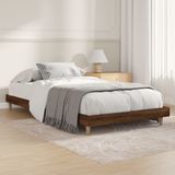 Maison Exclusive - Sommier sans matelas Chêne brun 90x200 cm Matériau dérivé du bois