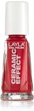 Layla Cosmetics 1243R23-094 Ceramic Effect Nail Polish Canadian Red 0.01L