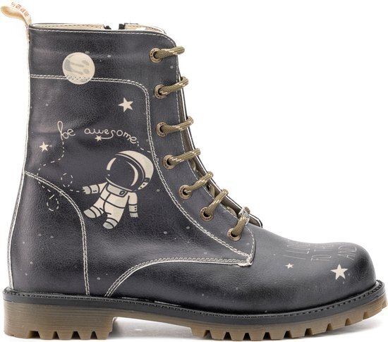 GOBY - Moon and Star - Boots - Laars - Laarzen - Damesboots - Dames laarzen - Longboots - Handmade - Maat 37