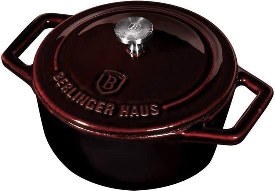 Berlinger Haus Braadpan Burgundy 12 X 5,8 Cm Gietijzer Zwart