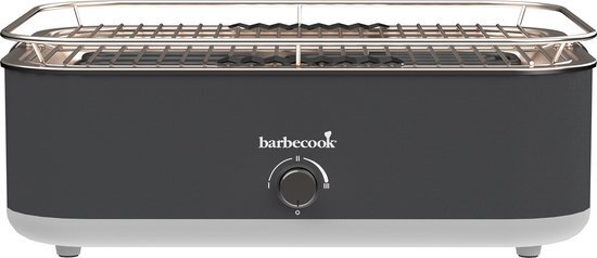 Barbecook E-Carlo elektrische tafel BBQ Midnight Grey 42,5x33x16,5cm