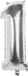 Boland - Ballon de baudruche '1' argent (86 cm)