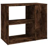 VidaXL Bijzetkast 60x30x50 cm bewerkt hout gerookt eikenkleurig