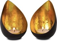 ROMINOX Theelichtset Drops – 2-delig, goud