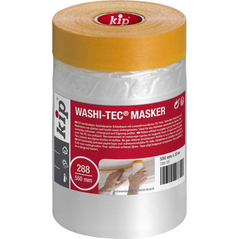 Kip 288 folie masker met Washi-Tec® tape 550mmx33m