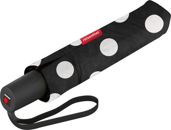 Reisenthel Umbrella Pocket Duomatic Opvouwbare Paraplu - &#248; 97 cm - Dots Wit