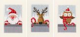 Vervaco Wenskaart Kit Kerst Kerstfiguren I Set Van 3