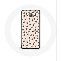 Maniacase Etui voor Samsung Galaxy J7 2016 Abstracte textuur achtergrond zwart harten
