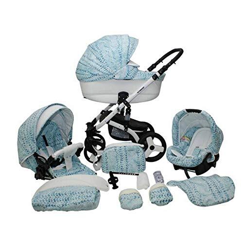 Lux4Kids Kinderwagen Kinderwagen Kinderwagen Isofix Autostoel DIN EN 1888 Cruiser S by Green Ocean 04 3in1 met Babyzitje