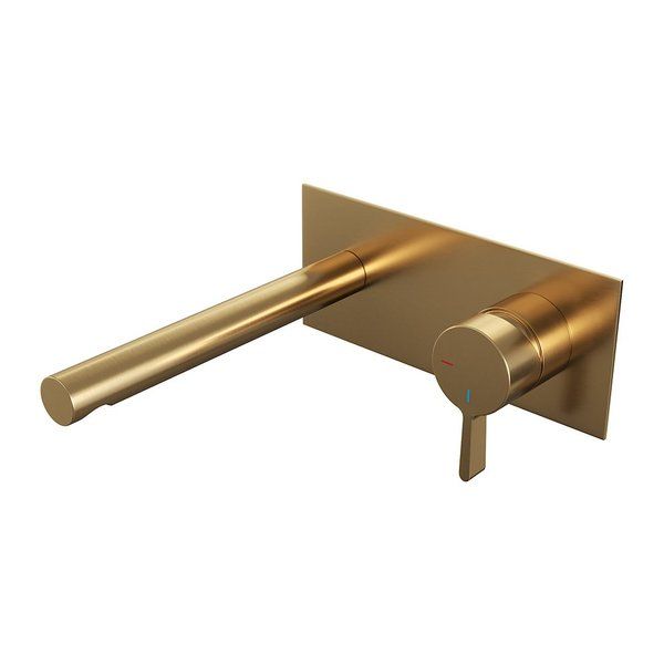 Brauer Gold Edition wastafelkraan inbouw ColdStart messing geborsteld goud