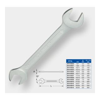 Brilliant Tools Dubbele steeksleutel - 20 x 22 mm - 1 stuk