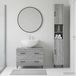 Maison Exclusive Ensemble de deux meubles de salle de bain exclusifs, modèle HAARLEM, en gris sonoma