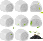 PetSafe 8 pièces de filtre à charbon de remplacement pour fontaine à eau en céramique, capacité de 2 gallons