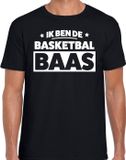 Bellatio Decorations Shoppartners Bv Basketbal baas t-shirt zwart voor heren - Liefhebber voor basketbal t-shirts XXL