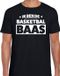 Bellatio Decorations Shoppartners Bv Basketbal baas t-shirt zwart voor heren - Liefhebber voor basketbal t-shirts XXL