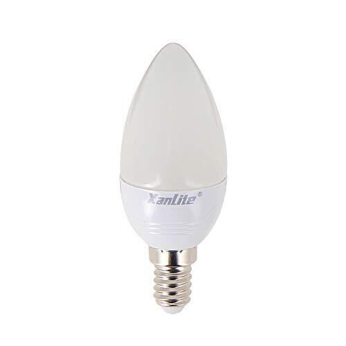 Xanlite Led-kaarslamp – fitting E14 – 5 W cons. 40 W warmwit licht.