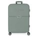 Pepe Jeans Accent Valise Cabine, twee vakken, van duurzaam en licht polypropyleen, 4 zwenkwielen, zaagreis met zijdelingse combinatie, paar Joumma-tassen, Groen, Maleta mediana, Middelgrote koffer