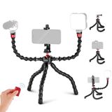 NEEWER T91 Flexibel statief voor Mini Mobiele Telefoon Statief voor Vlog, 2 Magic Arms/Shutter/Telefoon Klem/Actie Camera Mount Compatibel met GoPro Hero 12 Compatibel met 15 14 Pro Max