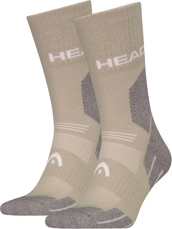 Head Hiking 2 Pack Crew sokken - Alle klimaten - 42 - Taupe
