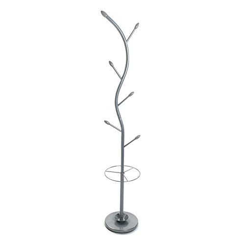 Versa Derby Minimalistische staande garderobe met 6 haken - grijs