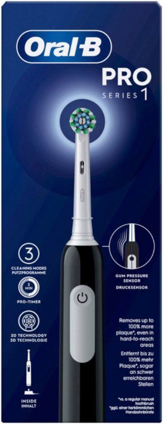 Oral-B Pro 1 Cross Action Elektrische tandenborstel - Zwart