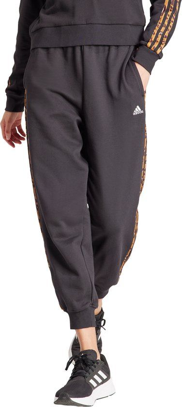 adidas Sportswear Essentials 3-Stripes Animal-Print 7/8 Broek - Dames - Zwart - XS