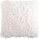 Lovely Casa Stof Charme Kussenhoes - 40 x 40 cm - Wit