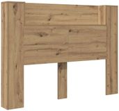 vidaXL Hoofdbordkast met LED Artisan Eik Bewerkt hout