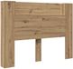 vidaXL Hoofdbordkast met LED Artisan Eik Bewerkt hout