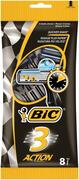 BIC 3 Action pouch wegwerpscheermesjes 8 ST