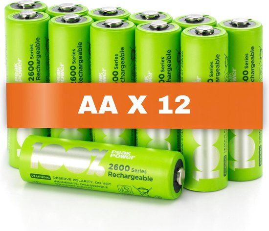GP 100% Peak Power NiMH AA batterij mignon 2300 mAh - 12 stuks